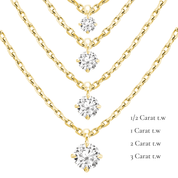 La Ronde® Diamond Pendant Necklace, Gold Vermeil