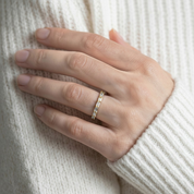L'Emeraude® East-West Diamond Eternity Band 2x4mm, 14K Gold