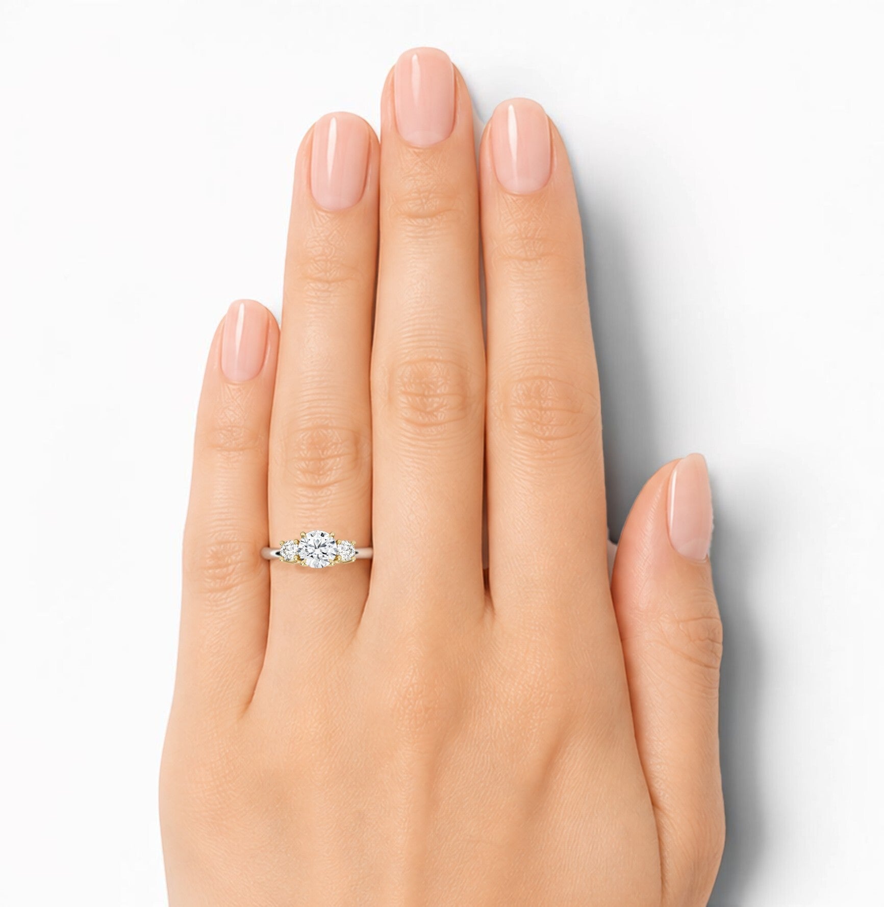 La Ronde® 3-Stones 2ct Diamond Ring, Platinum