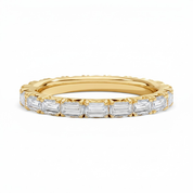 L'Emeraude® East-West Diamond Eternity Band 2x3mm, Gold Vermeil