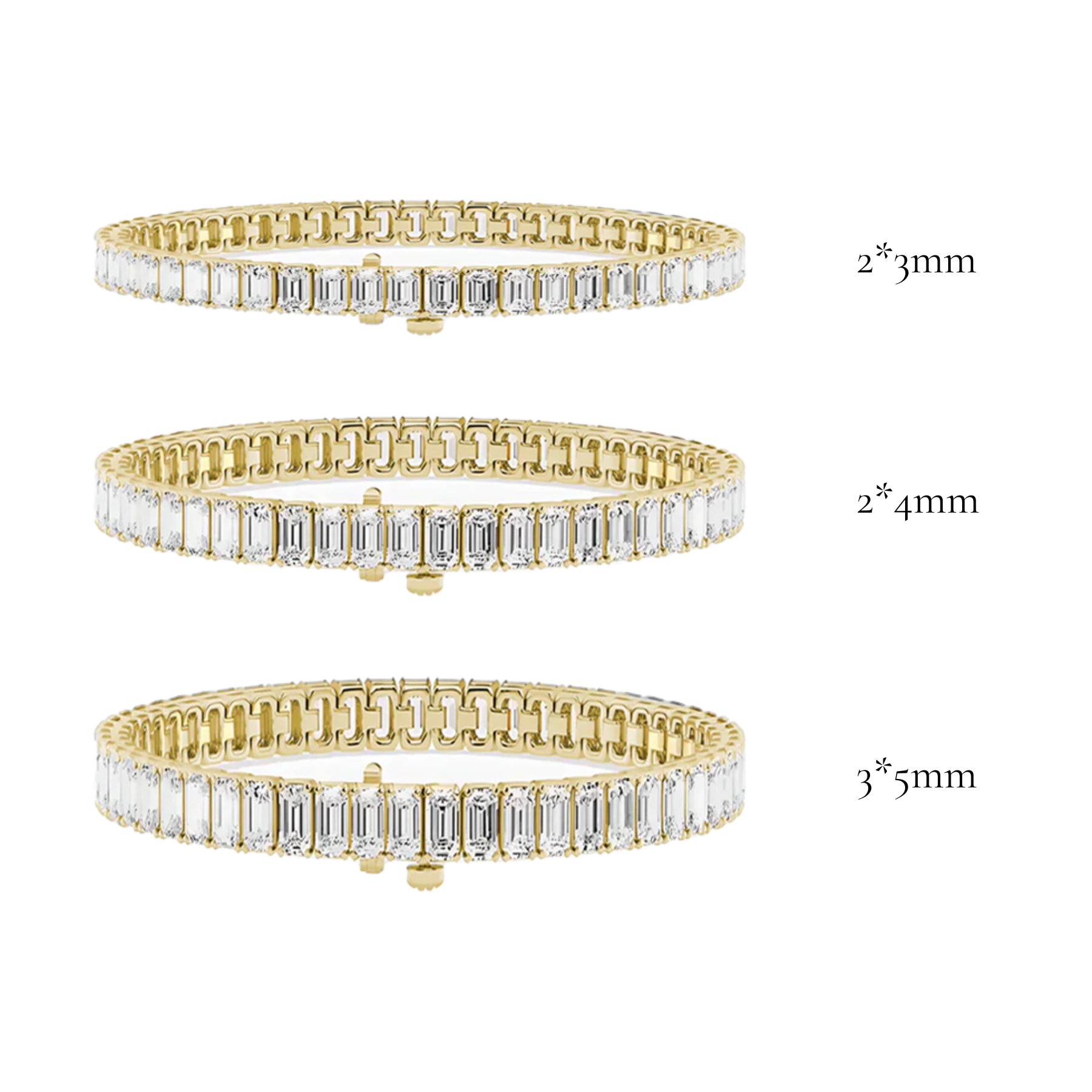 L'Emeraude® Diamond Tennis Bracelet 3*5mm