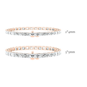 L'Emeraude® East-West Diamond Tennis Bracelet 3*5mm