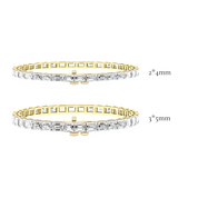 L'Emeraude® East-West Diamond Tennis Bracelet 3*5mm