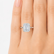 L'Emeraude® Bezel Solitaire 3ct Diamond Ring, Platinum