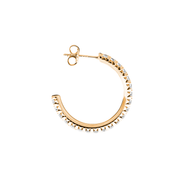 La Ronde® Diamond C-Hoop Petite Earrings (Platinum)