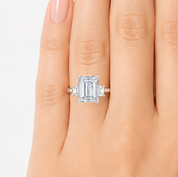 L'Emeraude® 3-Stones 3ct Diamond Ring, Platinum
