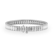 L'Emeraude® Diamond Tennis Bracelet 3*5mm  (platinum)