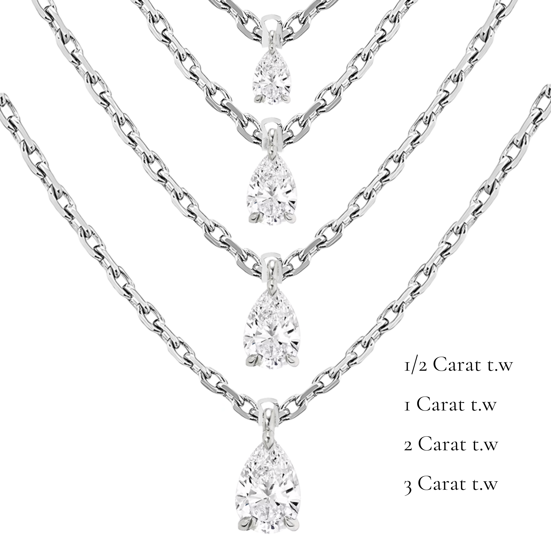 La Poire® Diamond Pendant Necklace