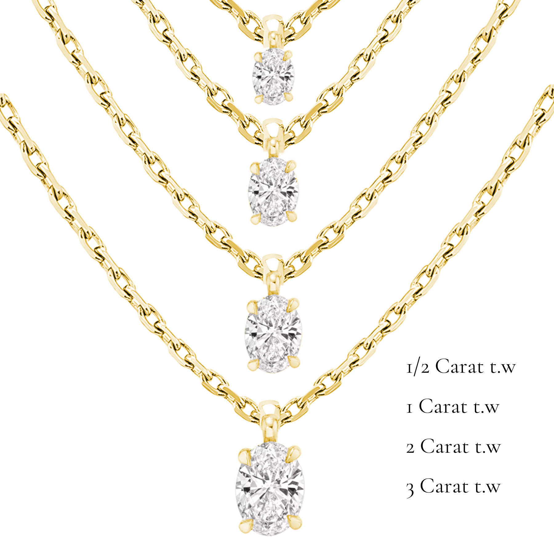 L'Ovale® Diamond Pendant Necklace, Gold Vermeil