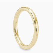 Round Wedding Band 2.5mm, 14K Gold