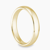 Round Wedding Band 4mm, 14K Gold