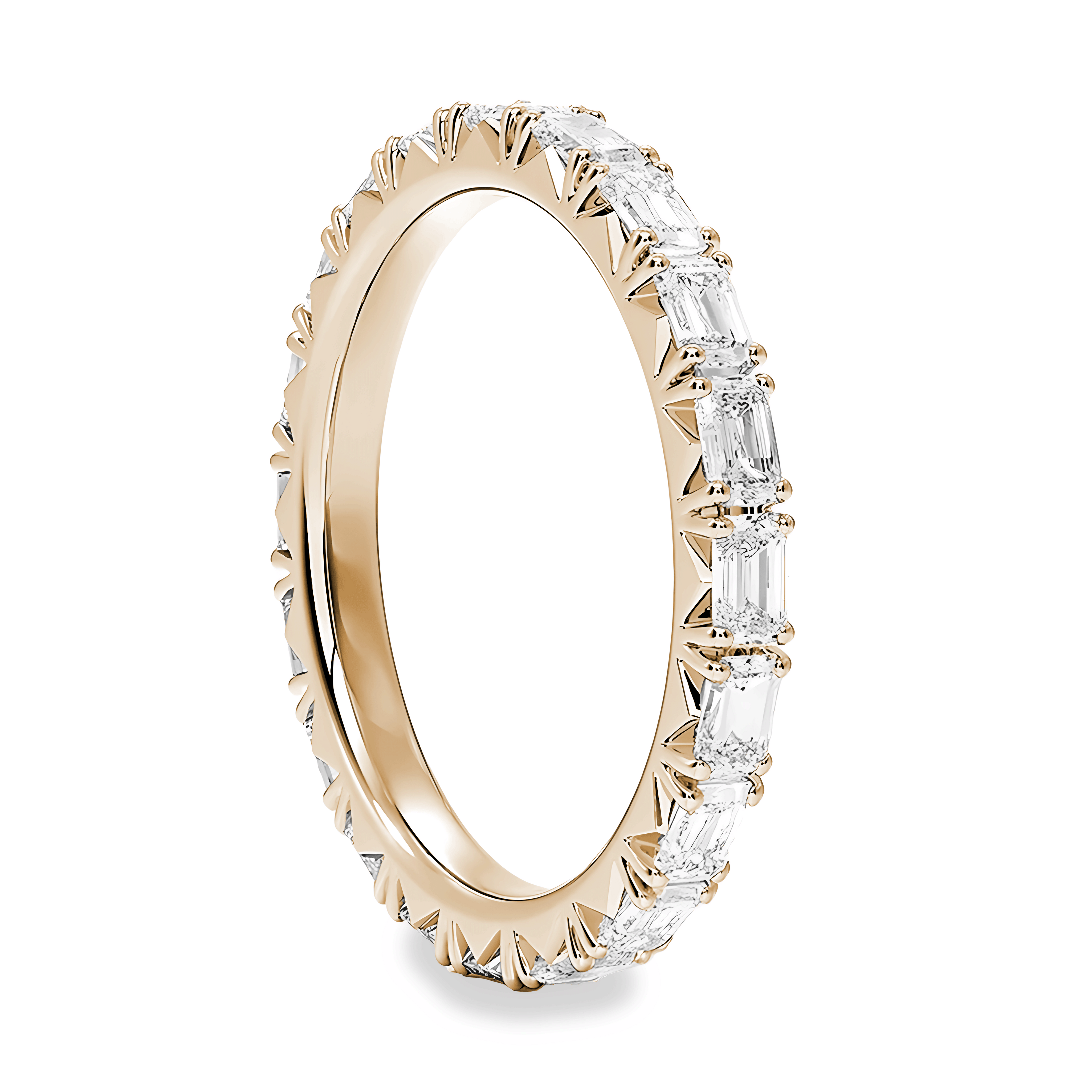 L'Emeraude® East-West Diamond Eternity Band 2x3mm