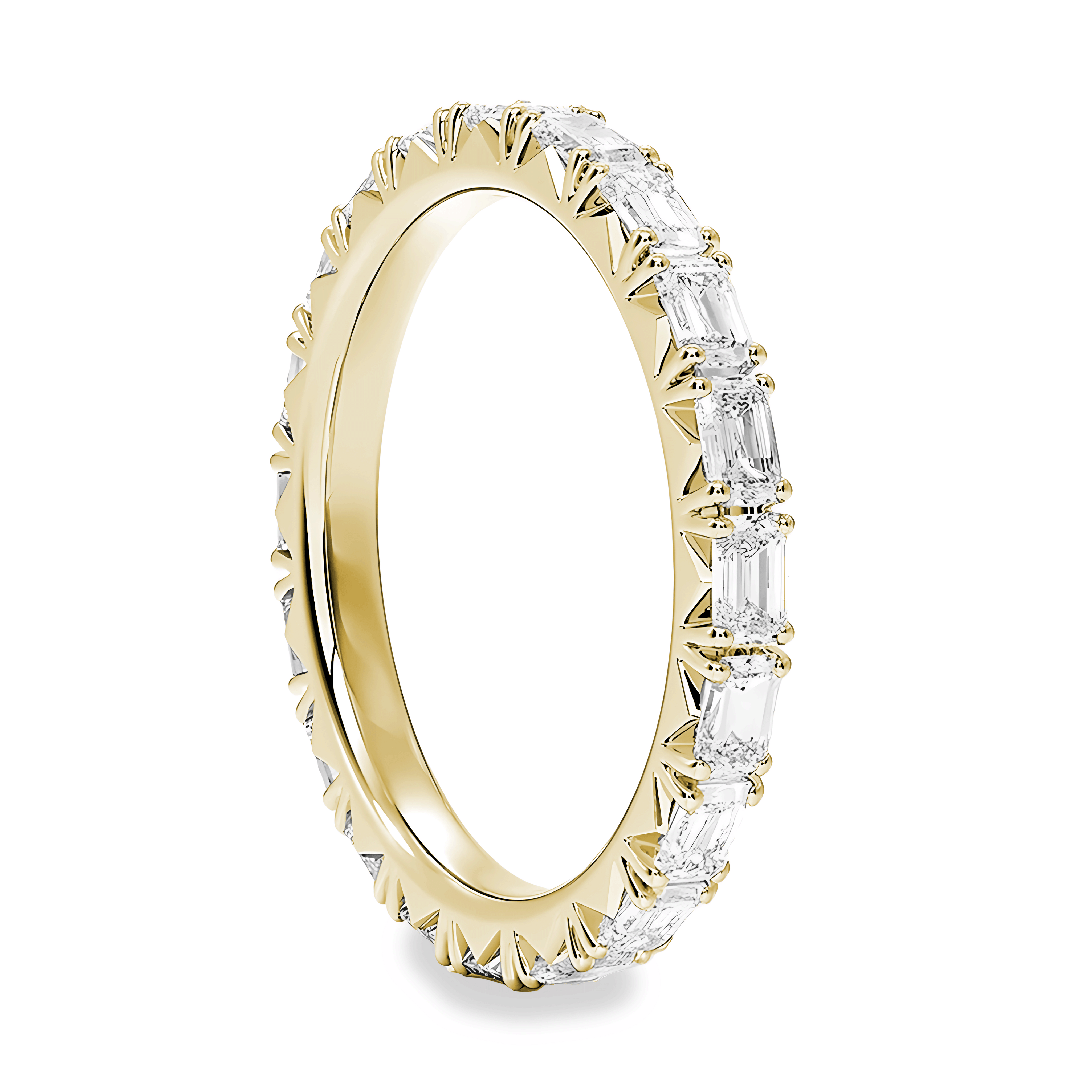 L'Emeraude® East-West Diamond Eternity Band 2x3mm