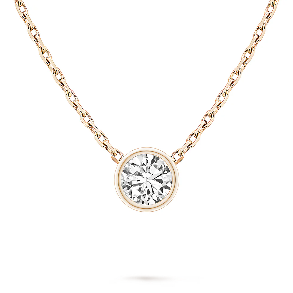 La Ronde® Bezel Diamond Pendant Necklace