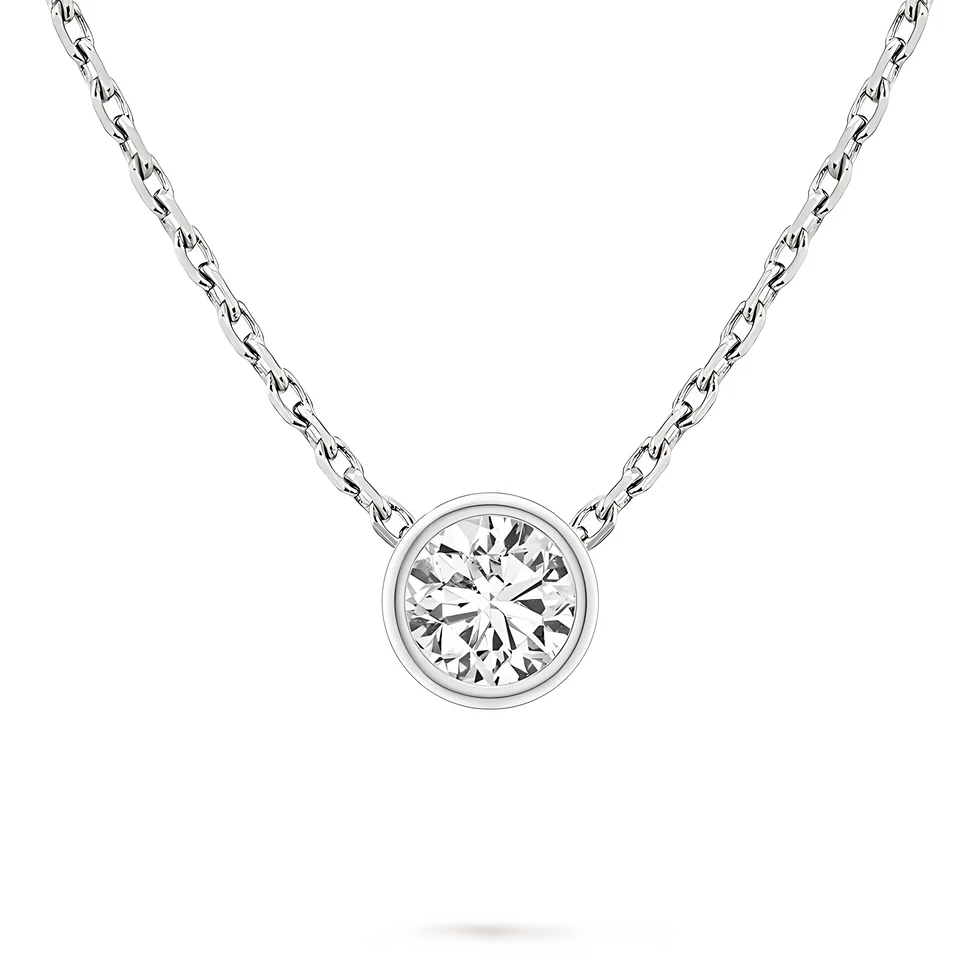La Ronde® Bezel Diamond Pendant Necklace