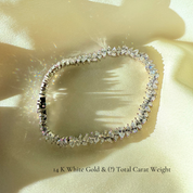 Marquise & Pear Tennis Bracelet (Platinum)