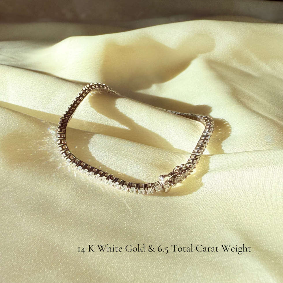 La Ronde® Diamond Tennis Bracelet 3mm, Gold Vermeil