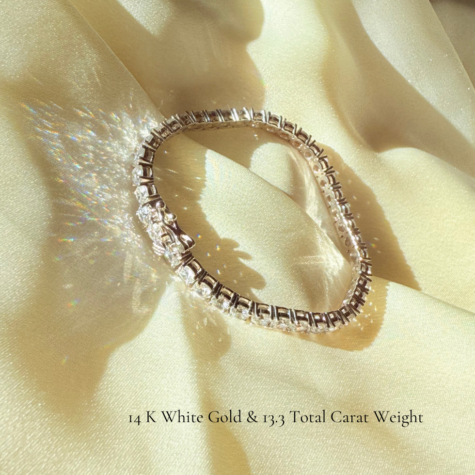 La Ronde® Diamond Tennis Bracelet 4mm, Platinum
