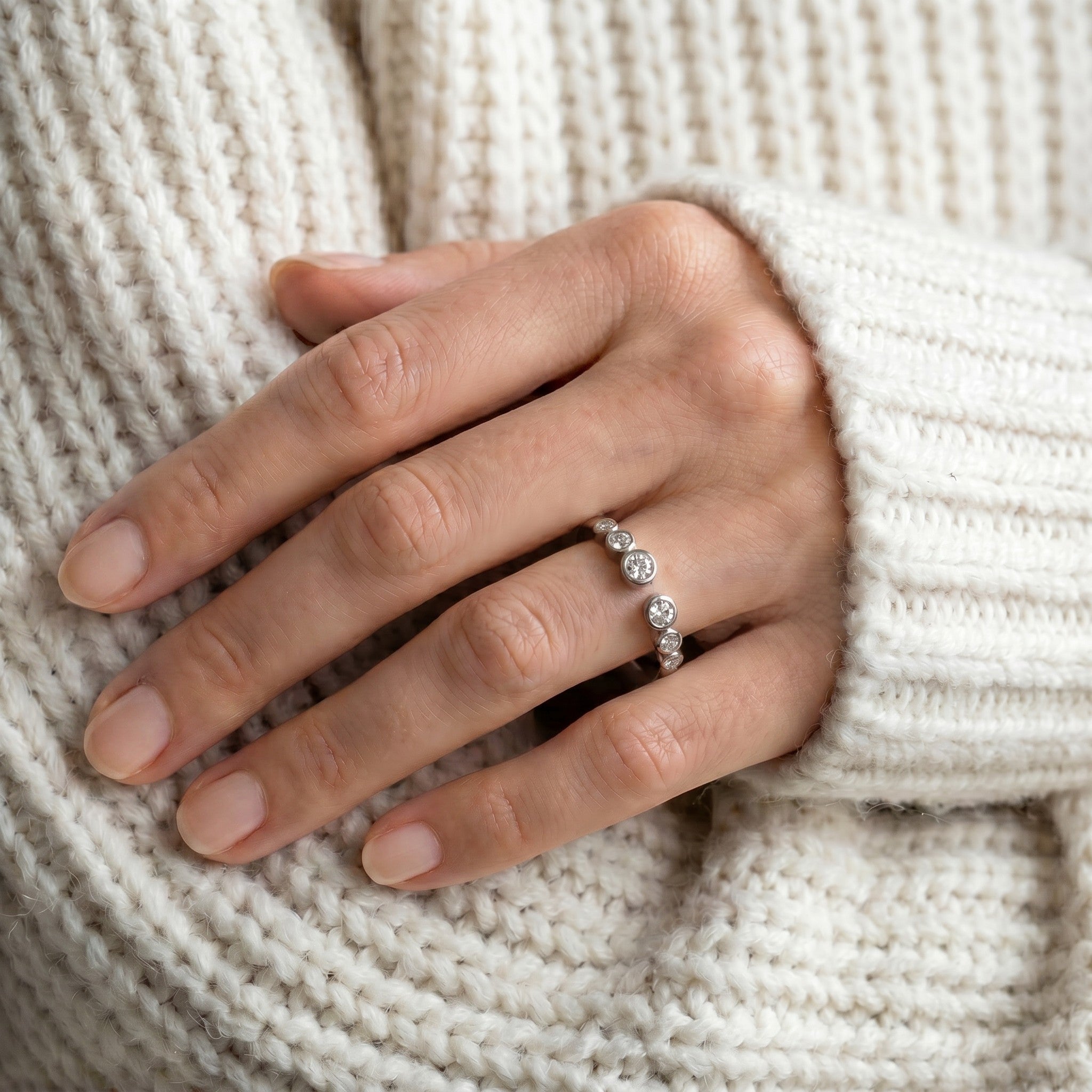Celestial Diamond Band, Platinum