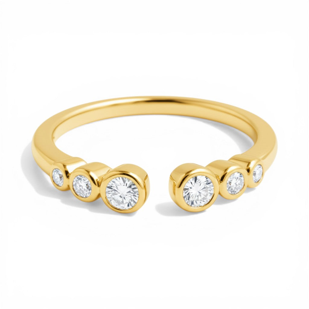 Celestial Diamond Band, 14K Gold