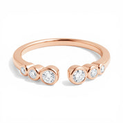 Celestial Diamond Band, 14K Rose Gold