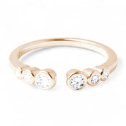 Celestial Diamond Band, 14K Rose Gold