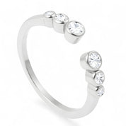 Celestial Diamond Band, Sterling Silver