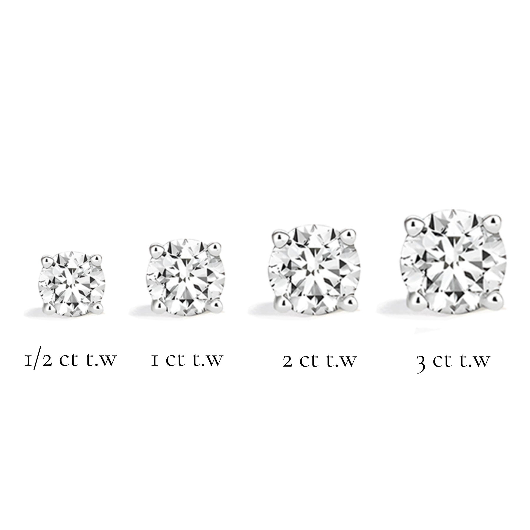 La Ronde® Diamond Stud Earrings, Platinum