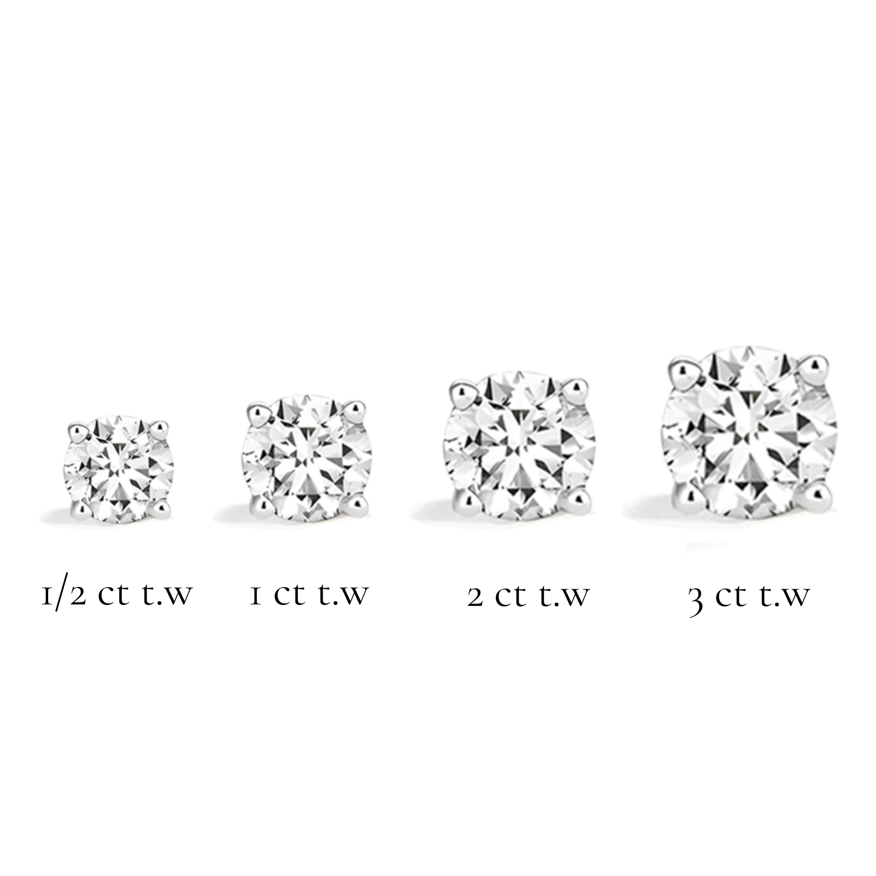 La Ronde® Diamond Stud Earrings (Platinum)