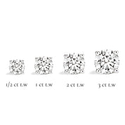 La Ronde® Diamond Stud Earrings, 14K White Gold