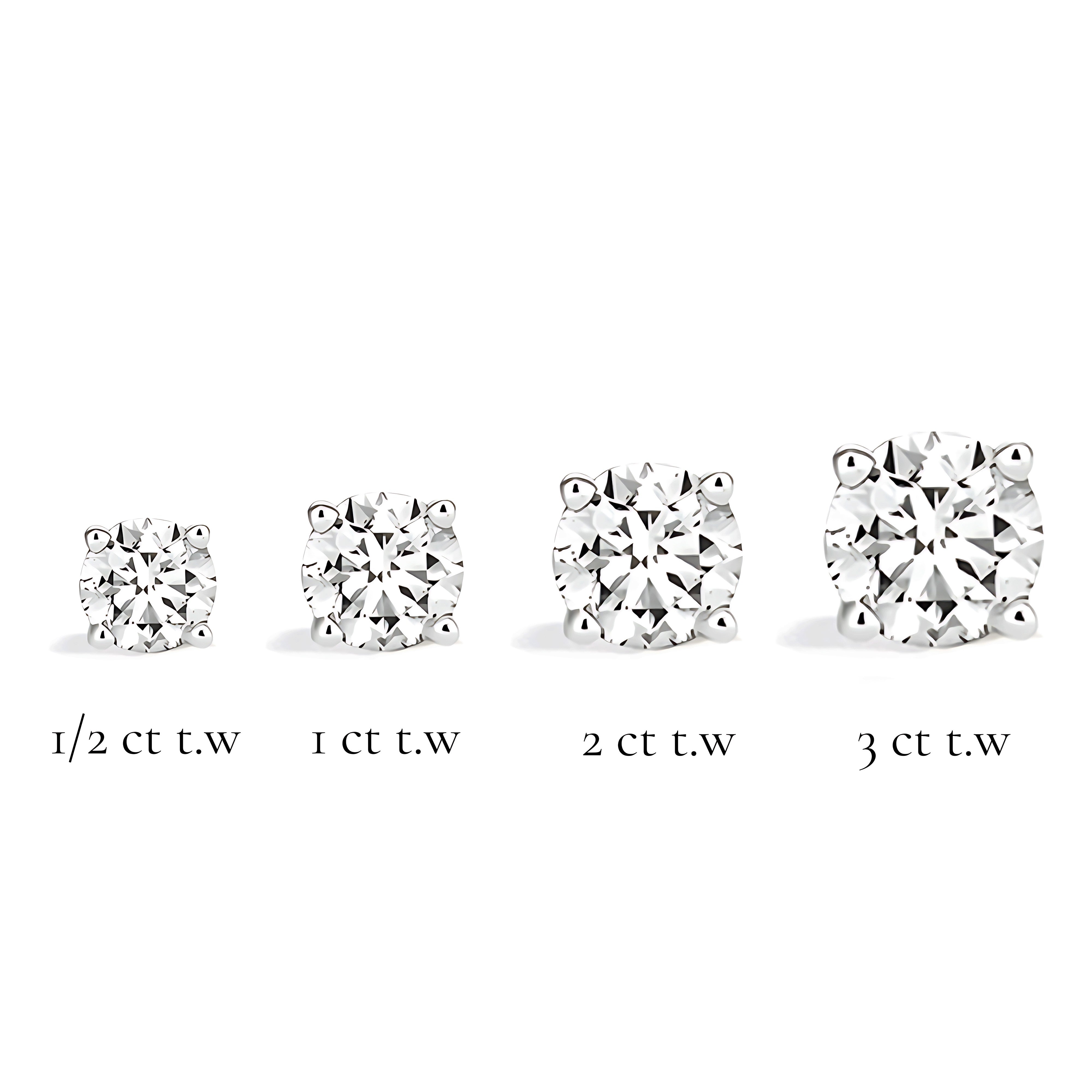 La Ronde® Diamond Stud Earrings, Sterling Silver