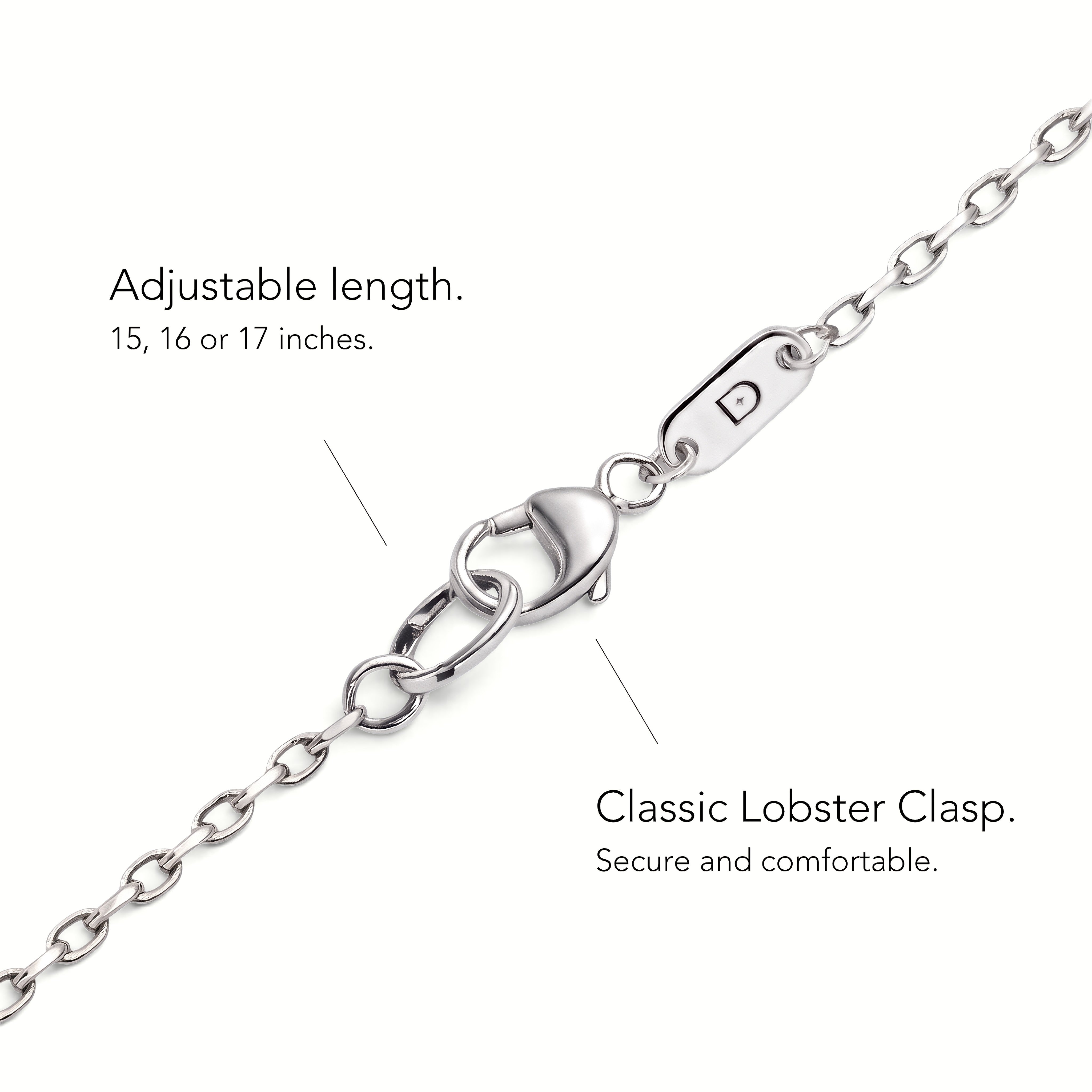 La Poire® Diamond Pendant Necklace, 14K White Gold