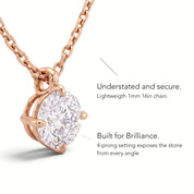 La Ronde® Diamond Pendant Necklace, Gold Vermeil