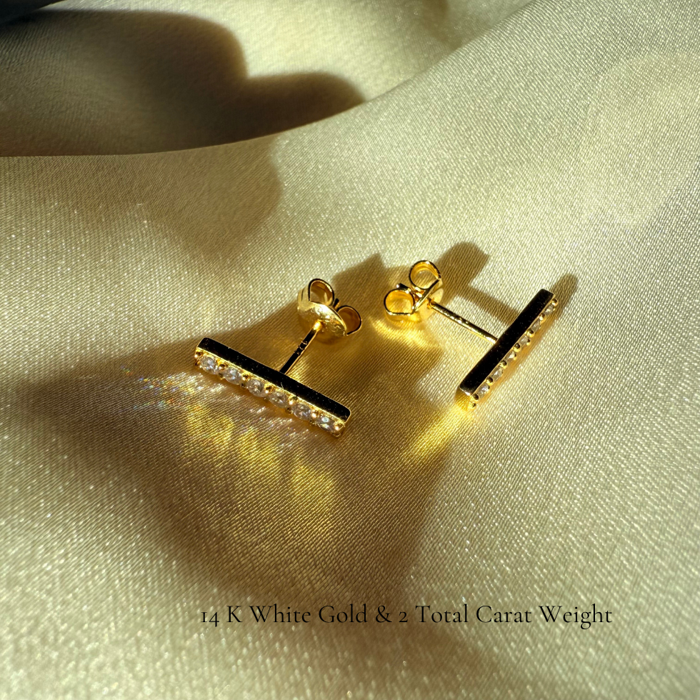 Le Pavé® Diamond Stud Earrings, Gold Vermeil