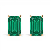 L'Emeraude® Emerald Stud Earrings, 14K Gold