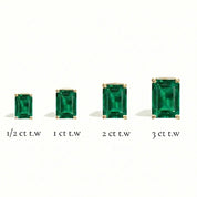 L'Emeraude® Emerald Stud Earrings, 14K Gold