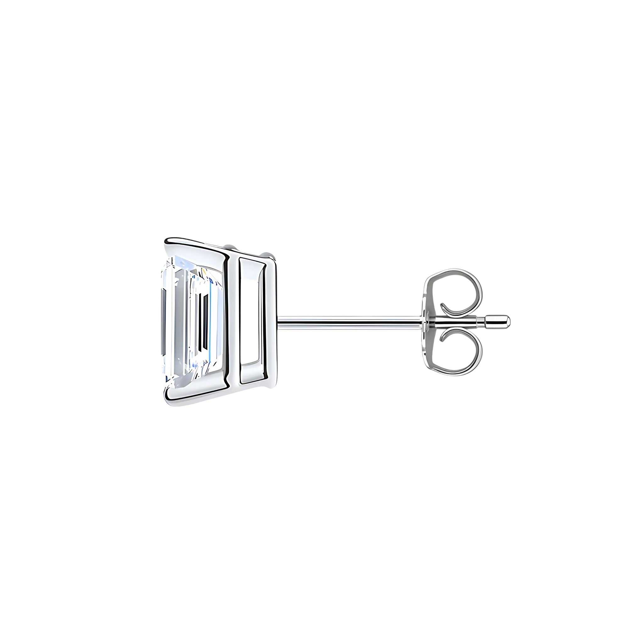 L'Emeraude® Diamond Stud Earrings, Platinum