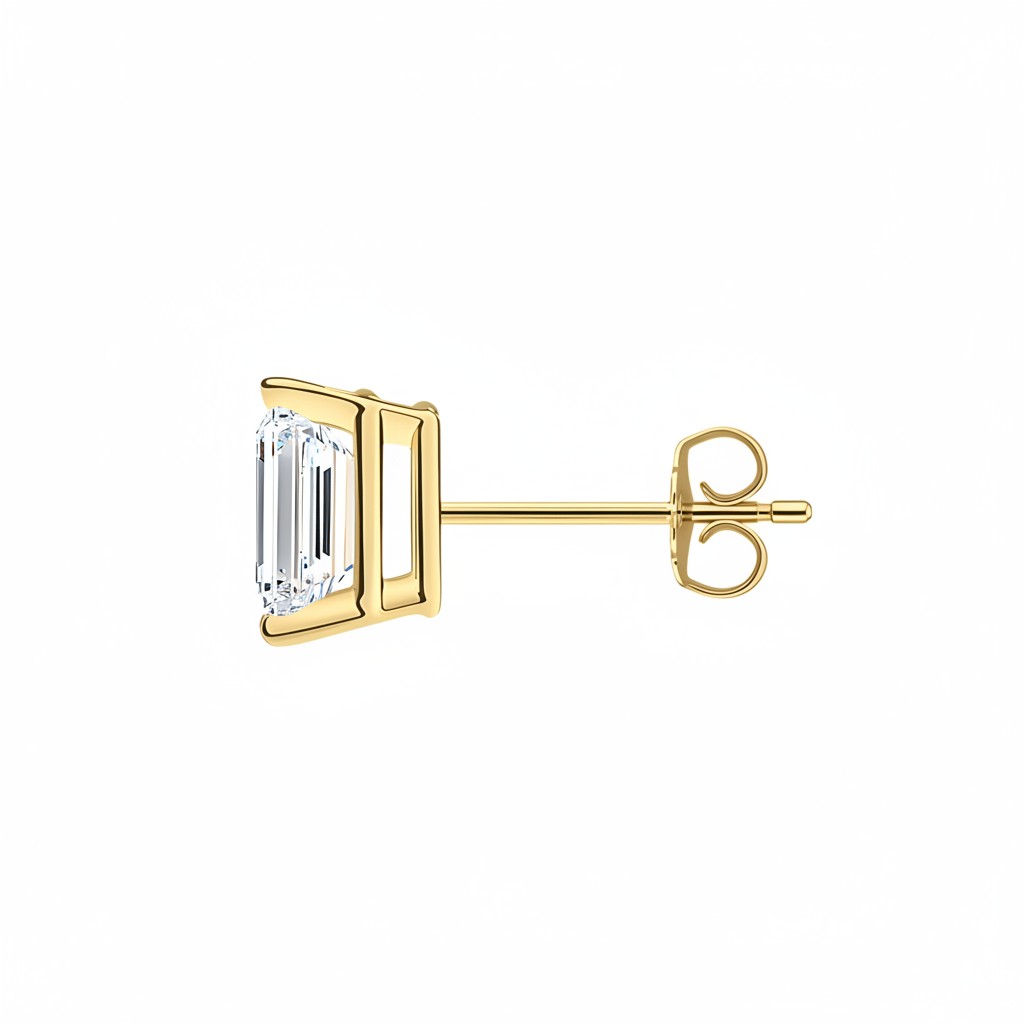 L'Emeraude® Diamond Stud Earrings, 14K Gold