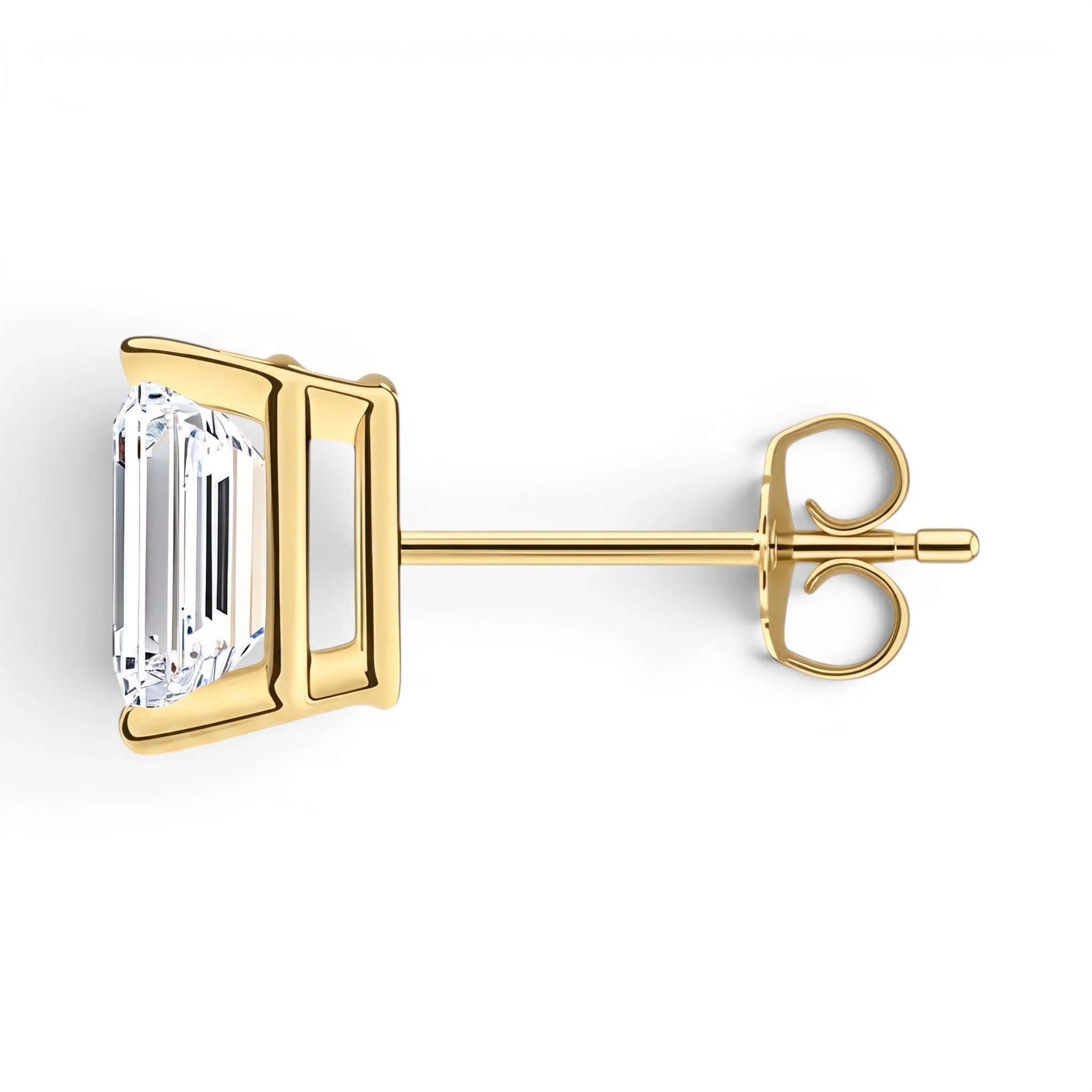 L'Emeraude® Diamond Stud Earrings, Gold Vermeil
