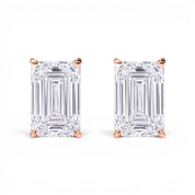 L'Emeraude® Diamond Stud Earrings, 14K Rose Gold