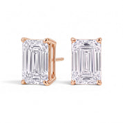 L'Emeraude® Diamond Stud Earrings, 14K Rose Gold