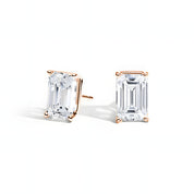 L'Emeraude® Diamond Stud Earrings, 14K Rose Gold