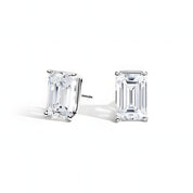 L'Emeraude® Diamond Stud Earrings, Sterling Silver