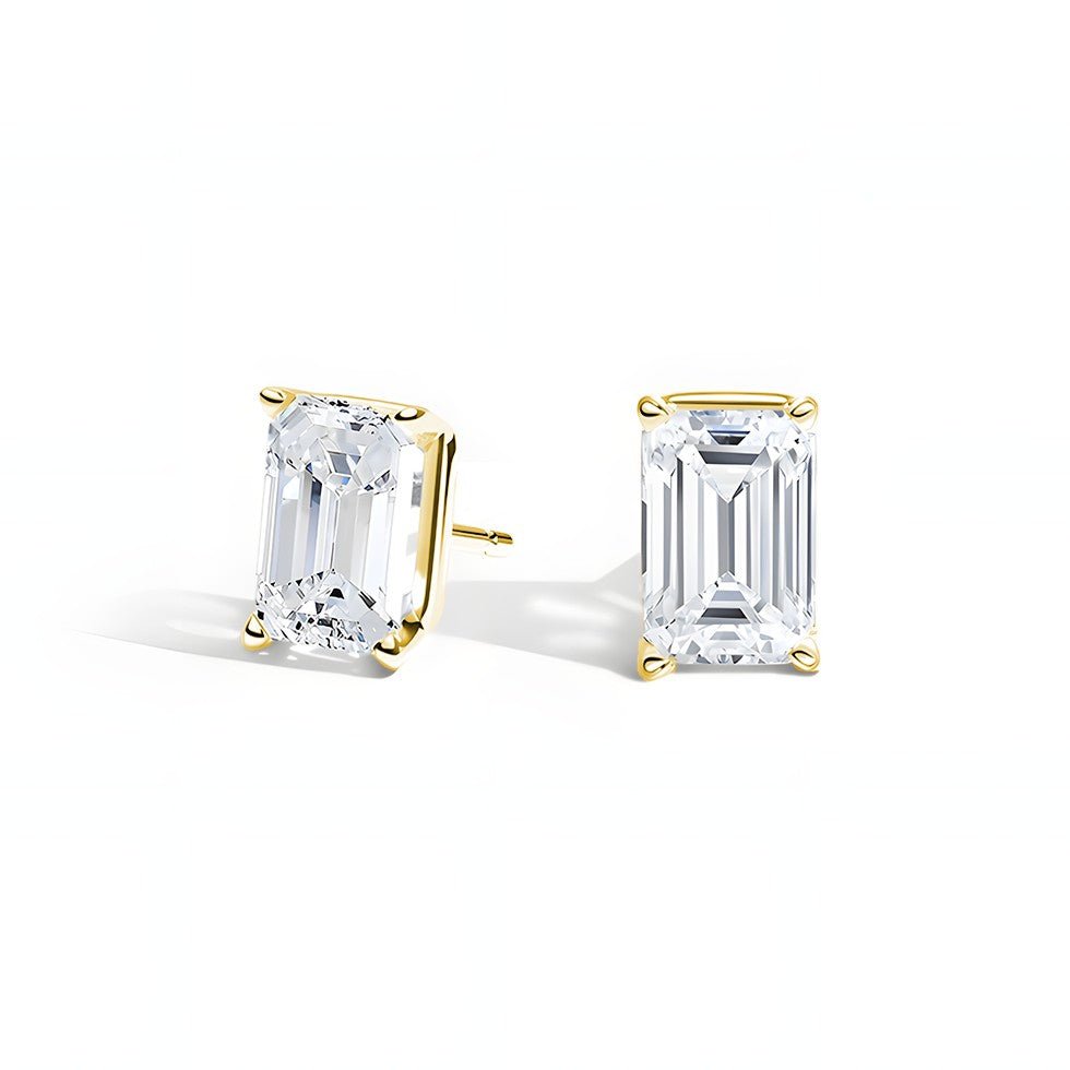 L'Emeraude® Diamond Stud Earrings, 14K Gold