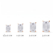 L'Emeraude® Diamond Stud Earrings, 14K Rose Gold