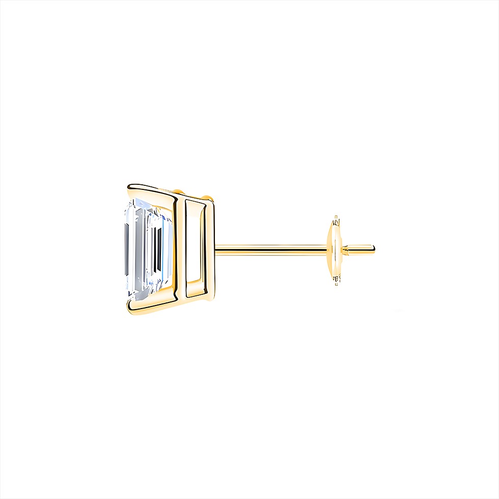 L'Emeraude® Diamond Stud Earrings, 14K Gold