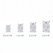 L'Emeraude® Diamond Stud Earrings, 14K White Gold