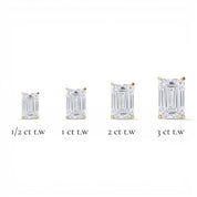 L'Emeraude® Diamond Stud Earrings, Gold Vermeil