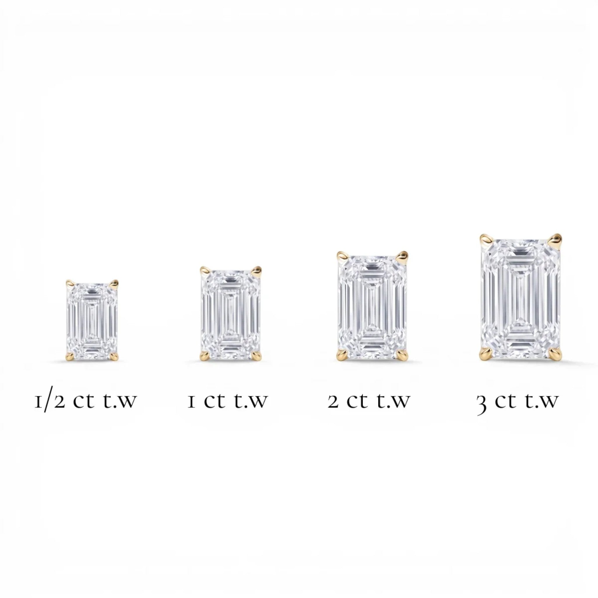 L'Emeraude® Diamond Stud Earrings, Gold Vermeil