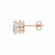 L'Ovale® Diamond Stud Earrings, 14K Rose Gold